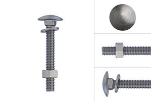 Carriage bolts stainless steel M6 x 45 mm - Per Piece