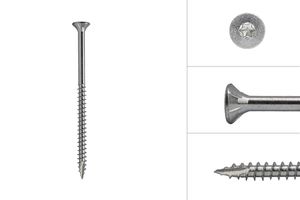 Tornillos galvanizados aglomerado 6 x 100 mm Torx 25 - Caja 100 uds.
