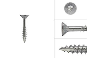 Viti Universali per Legno Zincate 6 x 40 mm Filetto Parziale Torx 25 - Confezione 100 Pezzi