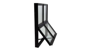 Tiltable Black Rectangle Steel Window of 500 x 600 mm