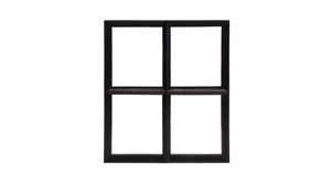 Black Rectangle Steel Window of 500 x 600 mm