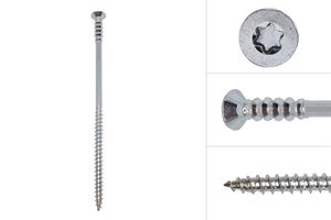 Zinc Plated Torx 25 Distance Screws of 6 x 145 mm - Box of 100 Pieces