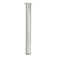 Tischbeine Weiß Rund Stahl 720 mm - pro Stück