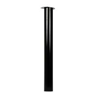 Table Leg Black Round Steel 720 mm - Per piece
