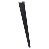 Tafelpoot Zwart Staal Modern - 72 cm - Per Stuk