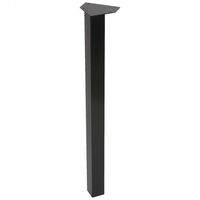 Pata mesa Acero negro Cuadrada 720 mm - Por unidad