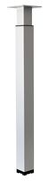 Table Leg Adjustable White Steel Square 700-1100 mm - Per piece