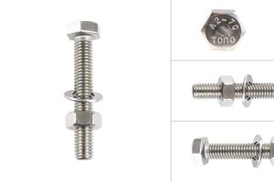 Tap bolts Stainless Steel M8 x 50 mm - 10 pieces