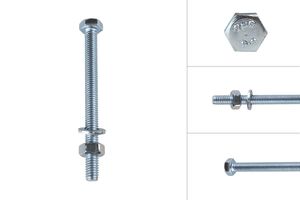Tap bolts Galvanized M6 x 70 mm - 10 pieces
