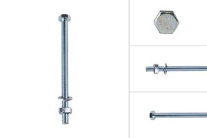 Tapbouten Verzinkt M6 x 100 mm - 10 stuks