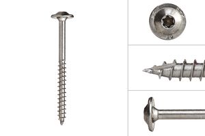 Tellerkopschroeven RVS A4 6.0 x 70 mm Torx 25 - Per Stuk