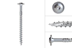 Montageskruvar Förzinkad 10.0 x 140 mm Torx 40 - Styckpris