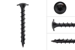 Black AR Coated Torx Construction Lag Screw of 6.0 x 50 mm - Per Piece