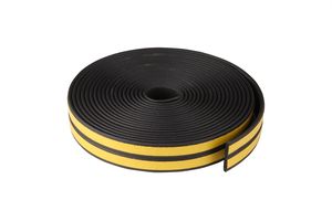 Tochtstrip Zwart - Zelfklevende tochtstrip voor Kieren 1 tot 4 mm - 7.5 Meter