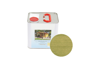 Transparente Holzlasur für Blockhütte & Gartenhaus Dänisch-Grün (Embadecor) 2,5 Liter