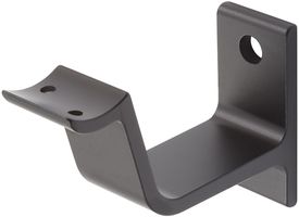 Handrail Bracket Aluminium Square M8 Black - Per piece