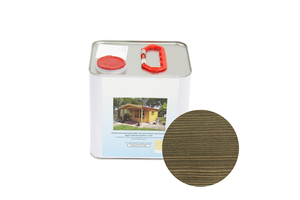 Transparente Holzlasur für Blockhütte & Gartenhaus Ebenholz (Embadecor) 2,5 Liter