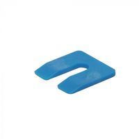 Cale plastique 4 mm Bleu - Sachet 48 pièces