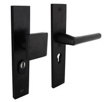 Veiligheidsbeslag voordeur greep/kruk PC55 zwart - Per Set