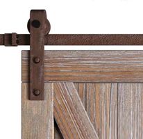 Complete Vintage Sliding Door System with Rails of 200 cm - Per Set