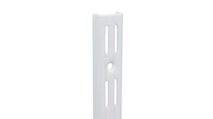 Double F-Rail of 149.5 cm in White for Wall Rail Systems - Per Piece