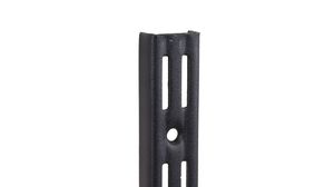 Double F-Rail of 99.5 cm in Black for Wall Rail Systems - Per Piece