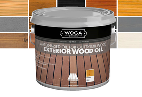 Woca Exterior Öl Olivgrün / Salzgrün - Öl für Thermoholz wie Ayous, Bambus und mehr! 2.5 Liter