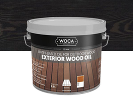 Woca Exterior oil Zwart - Hout olie voor Thermo, Ayous, Bamboe en meer!