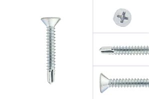 Self-tapping screws with drill point 4.8 x 32 mm Galvanized - 200 Pieces