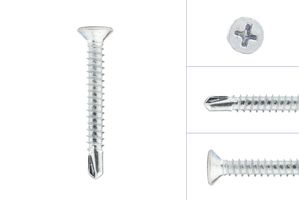 Self-tapping screws with drill point 4.8 x 38 mm Galvanized - 200 Pieces