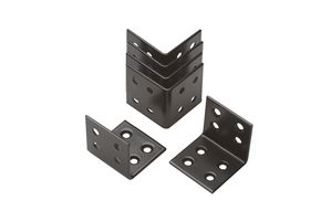 Angle Brackets 40 x 40 mm Black - Set of 6