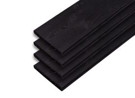 Zwarte Planken Geïmpregneerd Grenen 1.6 x 14 x 180 cm voor Flex Fence 50 cm - Set 4 Stuks