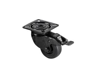 Swivel Castor Wheel with Brake 50 mm Black - Per piece