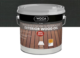 Woca Exterior Oil Antraciet - hout olie voor thermo, ayous, bamboe en meer