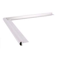 Daktrim Kraal Ø38 mm Aluminium Buitenhoek 50 cm - Per Stuk