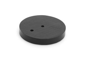 Gummiunterlage für Bodentürstopper mit Seitenpuffer Schwarz - Pro Stück