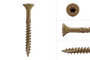 Viti Rivestite per Cedro Rosso, Quercia e Garapa 4 x 40 mm Filetto Parziale