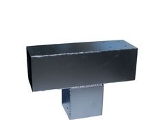 Pergola Verlengstuk Zwart voor 12 x 12 cm balken kubus model - Per Stuk