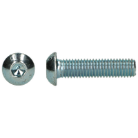 Inbusbouten Verzinkt M6 x 30 mm met Lage bolkop - 200 stuks