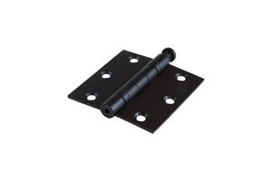 Charnière noire pivot inox 76x76 mm angles droits - Par pièce