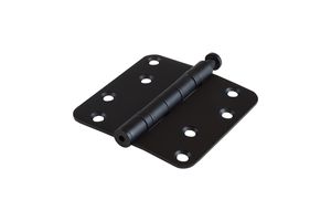 Cerniere con Cuscinetti a Sfera Nere Inox 89x89 mm Angoli Arrotondati - al pezzo