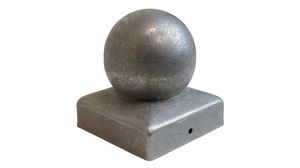 Chapeau de poteau sphérique acier galvanisé pour poteaux 7x7 cm - Par pièce