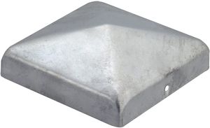 Chapeau de poteau acier galvanisé pour poteaux 7x7 cm - Par pièce