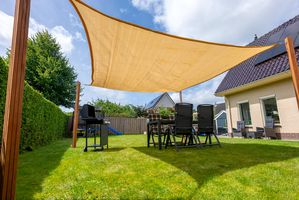 Shade Sail Water Permeable Square Beige 6m - 320gr/m2 - Per piece