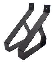 Industrial Black Shelf Bracket 200 x 250 mm - T2 - Set 2 Pieces