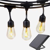 Solar Feestverlichting Prikkabel 15 Meter 10 Lampen op Zonne-energie / Zonnepaneel