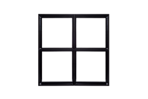 Stahlrahmen Fenster Schwarz Viereckig 500 x 500 mm 