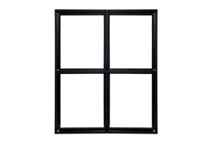 Stahlrahmen Fenster Schwarz Viereckig 300 x 400 mm