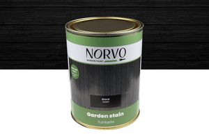 Norvo - Schwarze Holzlasur 0,75 Liter - Holzschutz-Lack