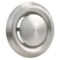 Afzuigventiel 125 mm rond RVS - Per Stuk